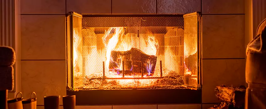Mendota Hearth Landscape Fireplace Installation in Prattville, Alabama